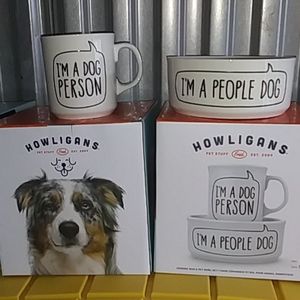Ceramic mug & pet bowl set